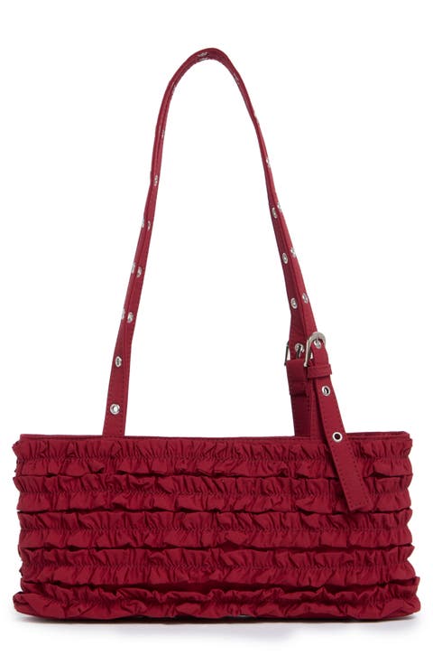 Sophia Ruffle Shoulder Bag