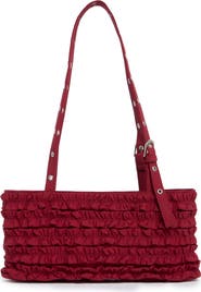 Damson Madder Sophia Ruffle Shoulder Bag