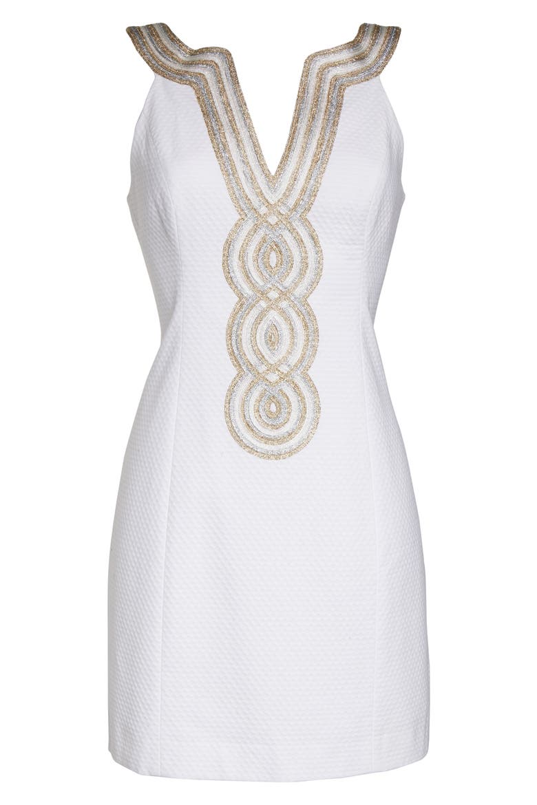 Valli Sheath Dress, Alternate, color, RESORT WHITE