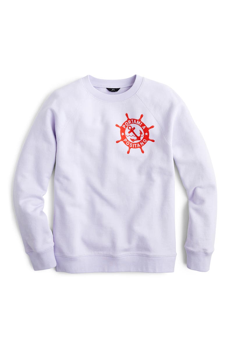 J.Crew Portami a Positano Raglan Sweatshirt, Alternate, color,
