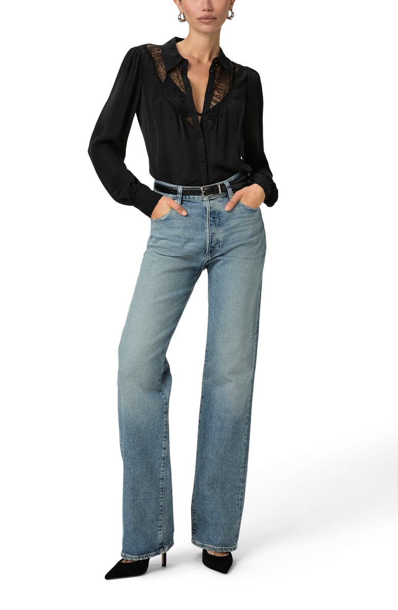 PAIGE Sawyer High Waist Straight Leg Jeans, Alternate, color, 