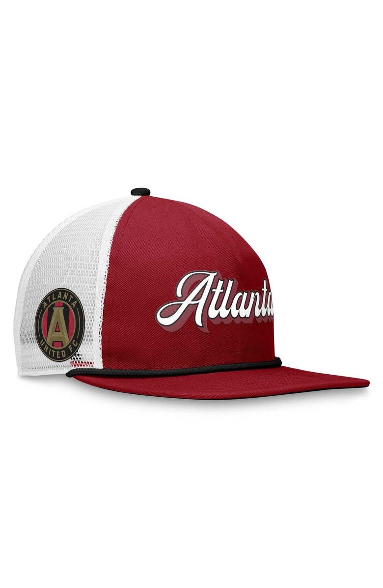 FANATICS Men's Fanatics Branded Garnet/White Atlanta United FC True Classic Golf Snapback Hat, Main, color, Garnet