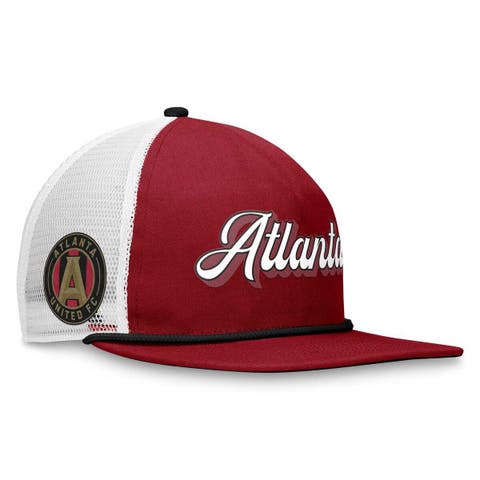 Men's Fanatics Branded Garnet/White Atlanta United FC True Classic Golf Snapback Hat