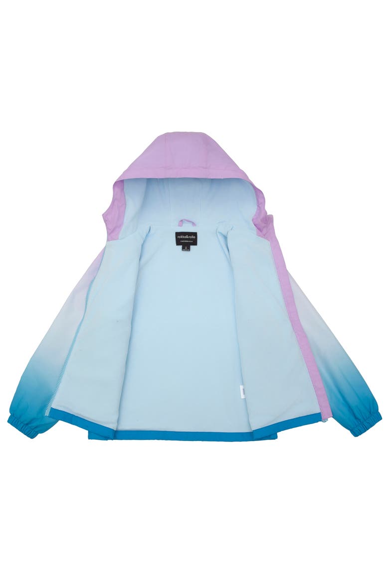 Kids' Lightweight Fleece-Lined Windbreaker, Alternate, color, Blue