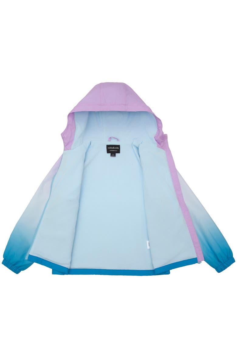 Rokka&Rolla Kids' Lightweight Fleece-Lined Windbreaker, Alternate, color, Blue