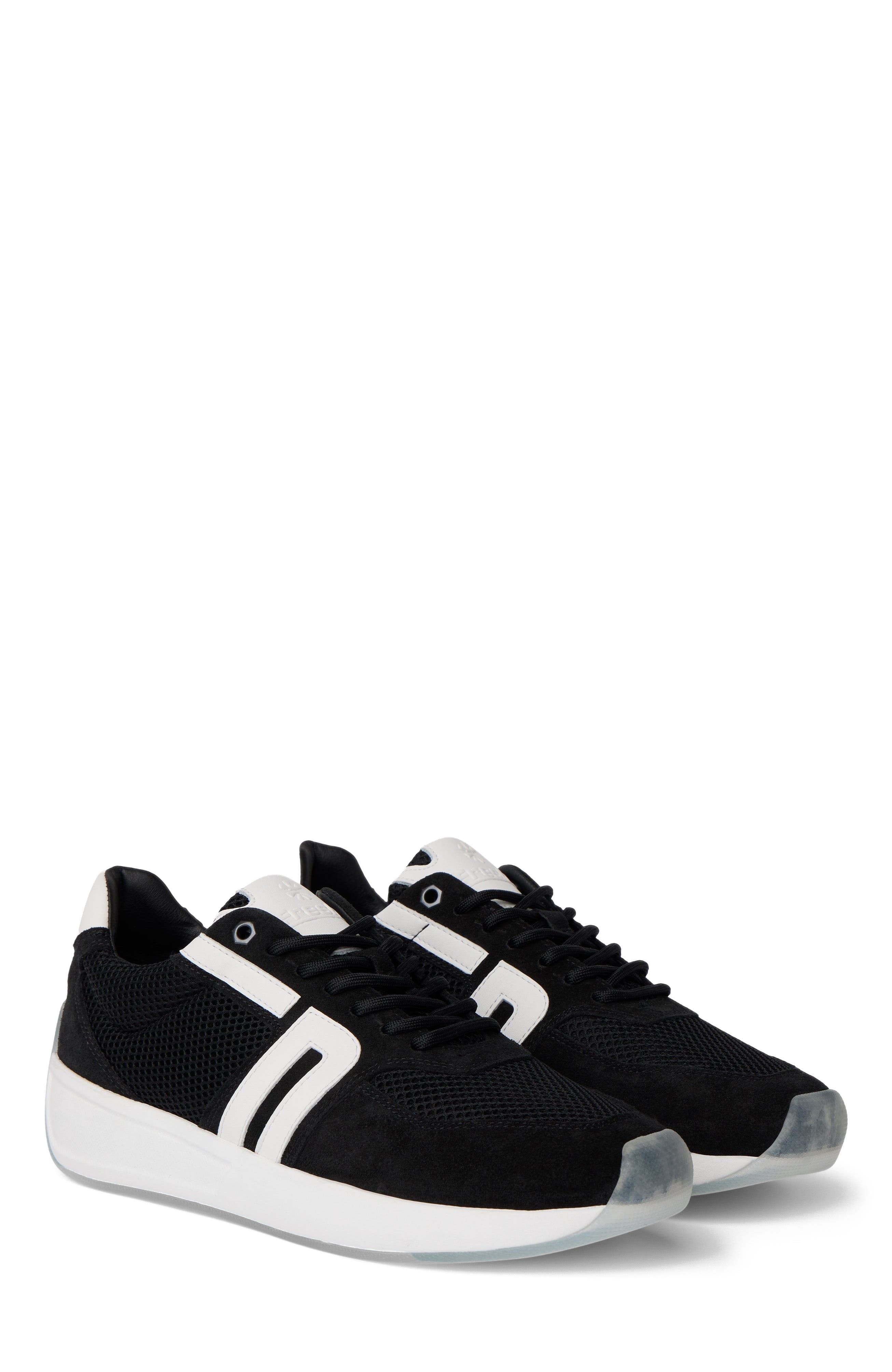 Freshy Brites+ Signature Series Sneaker, Alternate, color, Black/White