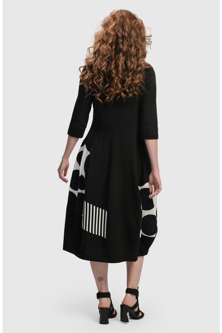 Broadway Cocoon Dress, Alternate, color, Mono