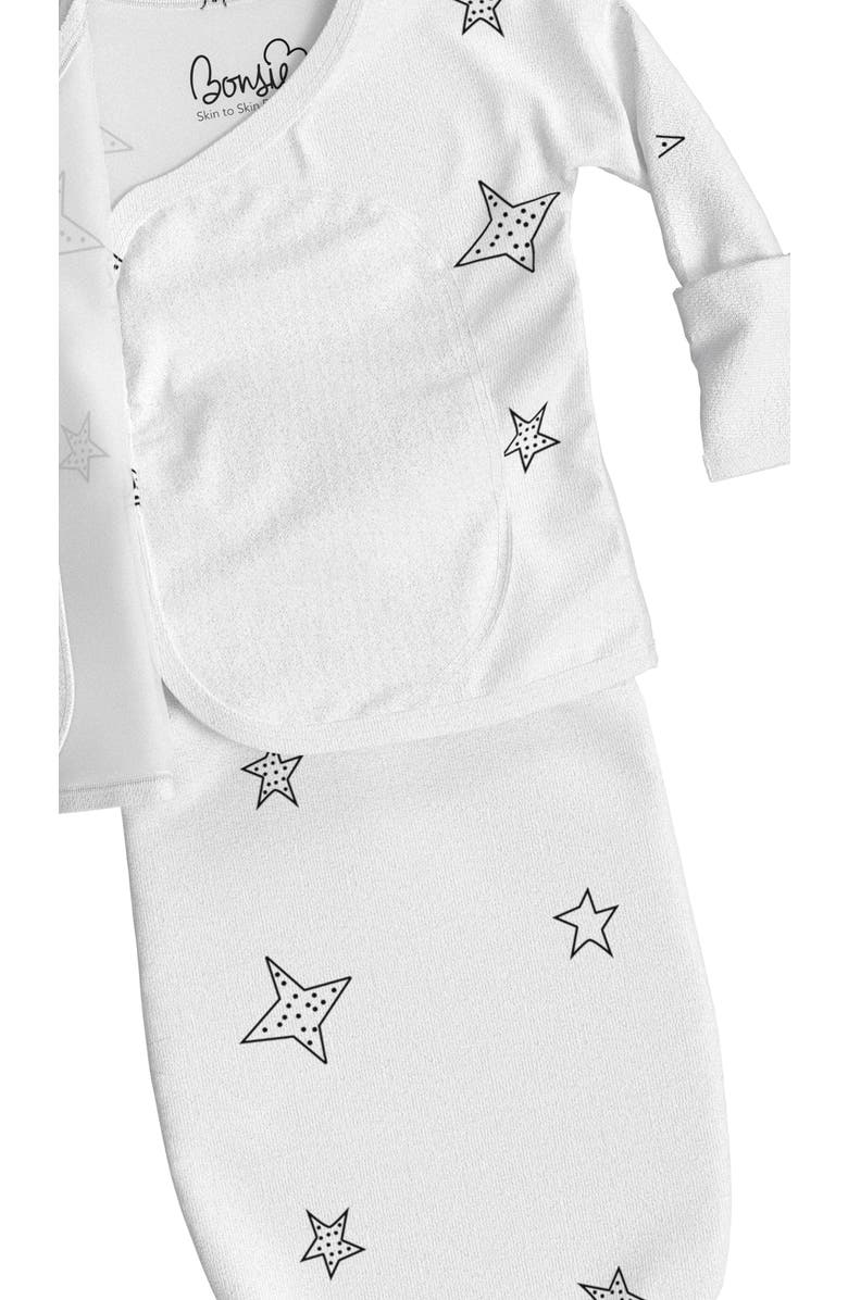 Bonsie Baby Skin to Skin Girl or Boy, Bag and Hat Set, Alternate, color, Stars