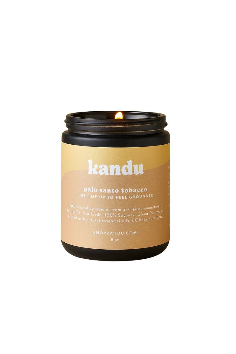 Palo Santo Tobacco 8 Oz Candle, Main, color, No Color