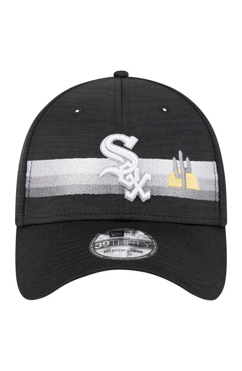 New Era Men's New Era Black Chicago White Sox Spring Training  Digi 39THIRTY Flex Hat, Alternate, color, 