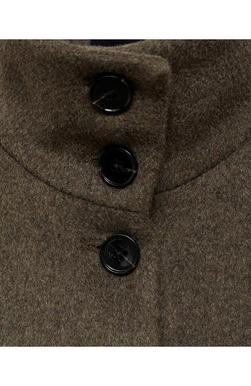 Mango Boxy Crop Jacket In Brown