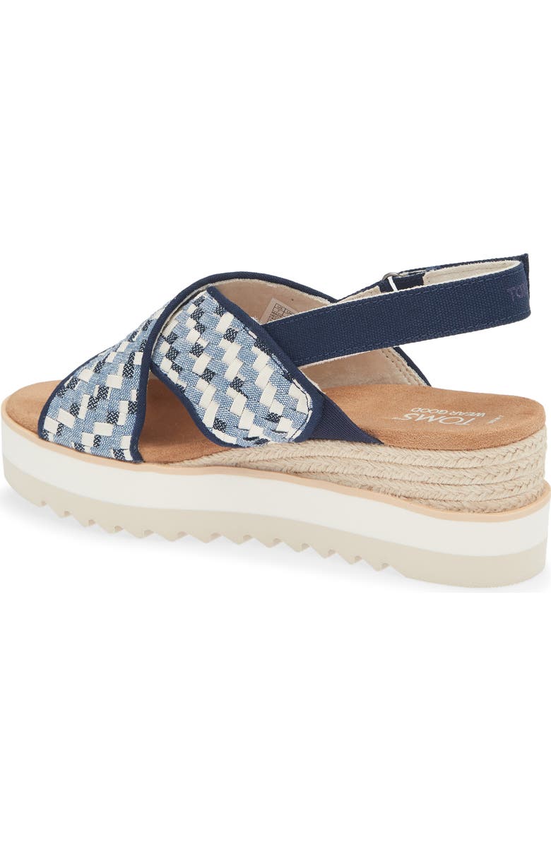 TOMS Dicros Slingback Sandal, Alternate, color, Blue