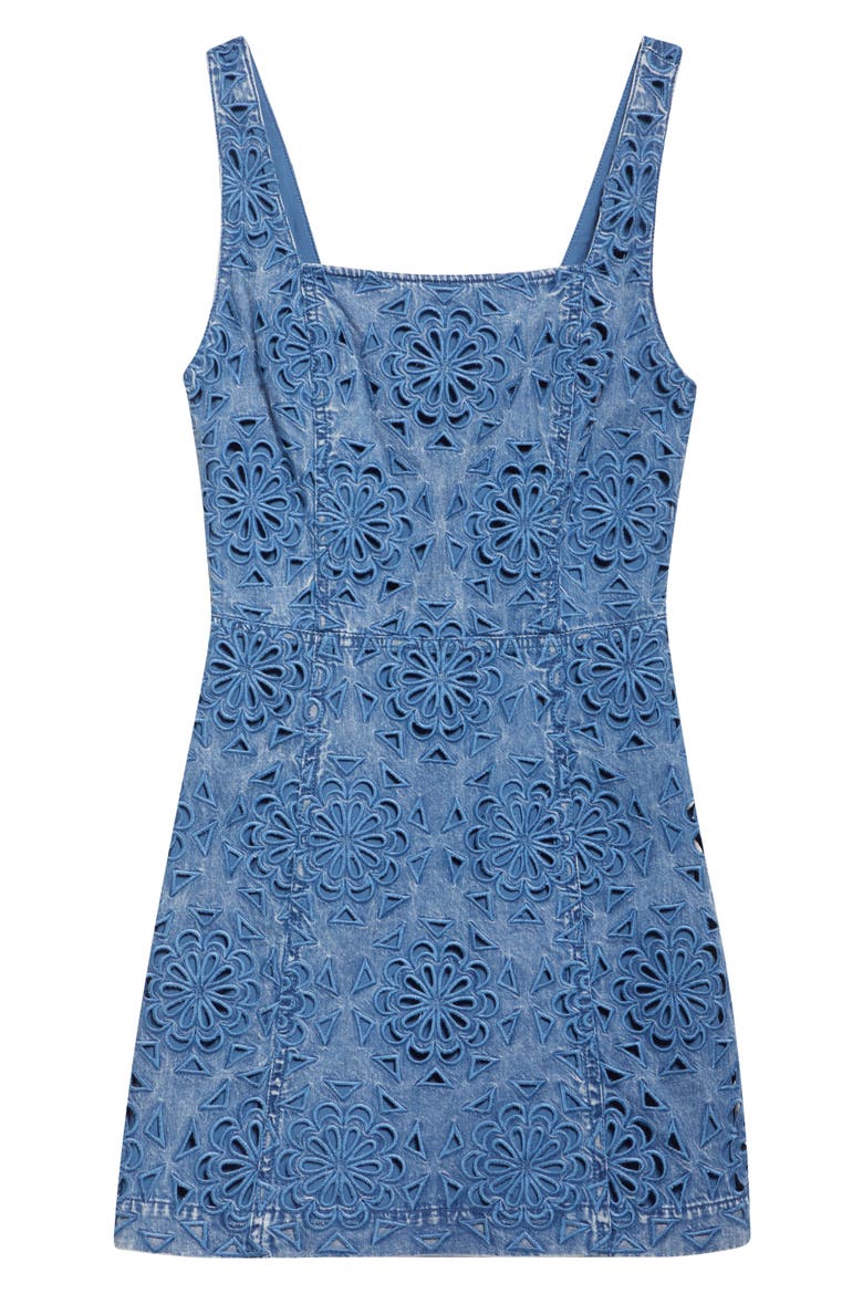 Maryann Floral Cutout Sleeveless Dress, Alternate, color, AVERY BLUE