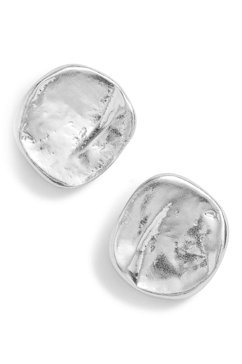 Stud Earrings, Main, color, SILVER