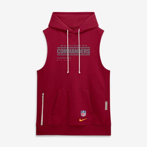 Men's Nike Burgundy Washington Commanders Sideline Standard Issue Dri-FIT Sleeveless Hoodie