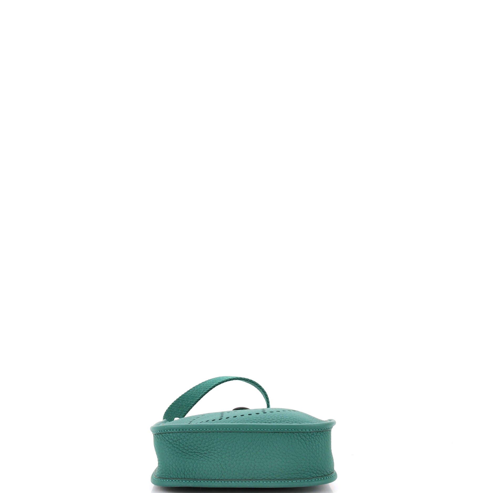 Pre-Owned Hermes Evelyne Bag Gen III Clemence TPM, Alternate, color, Malachite
