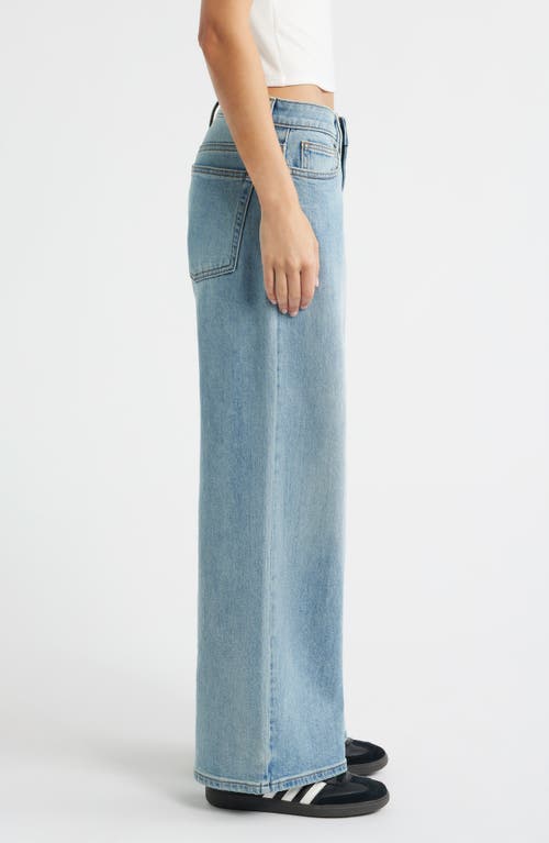 Bp. Low Rise Baggy Wide Leg Jeans In Blue