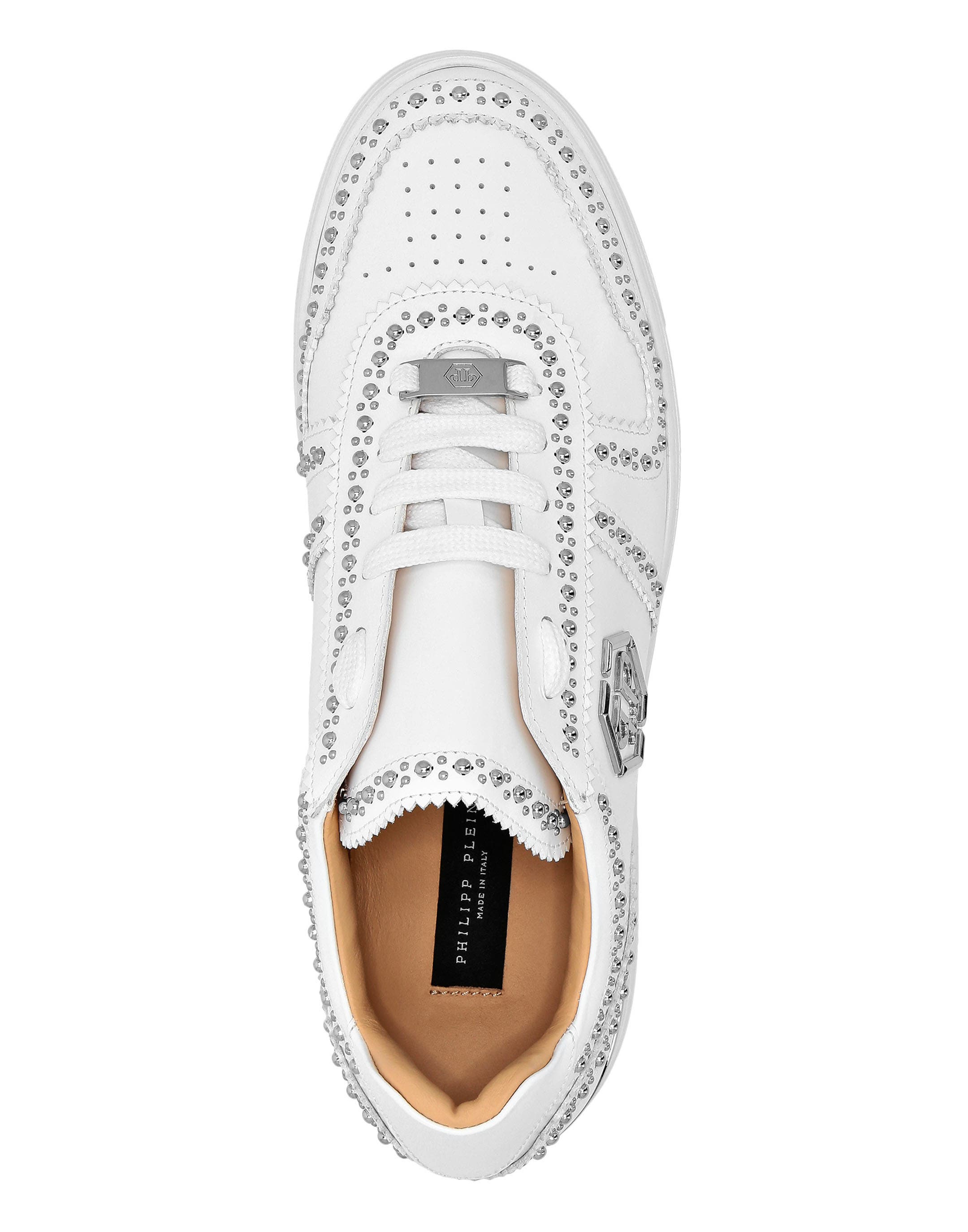Leather Lo- Top Sneakers Men, Alternate, color, white
