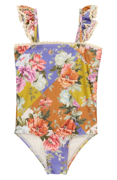 Kids' Pattie Ruffle Strap One-Piece Swimsuit
