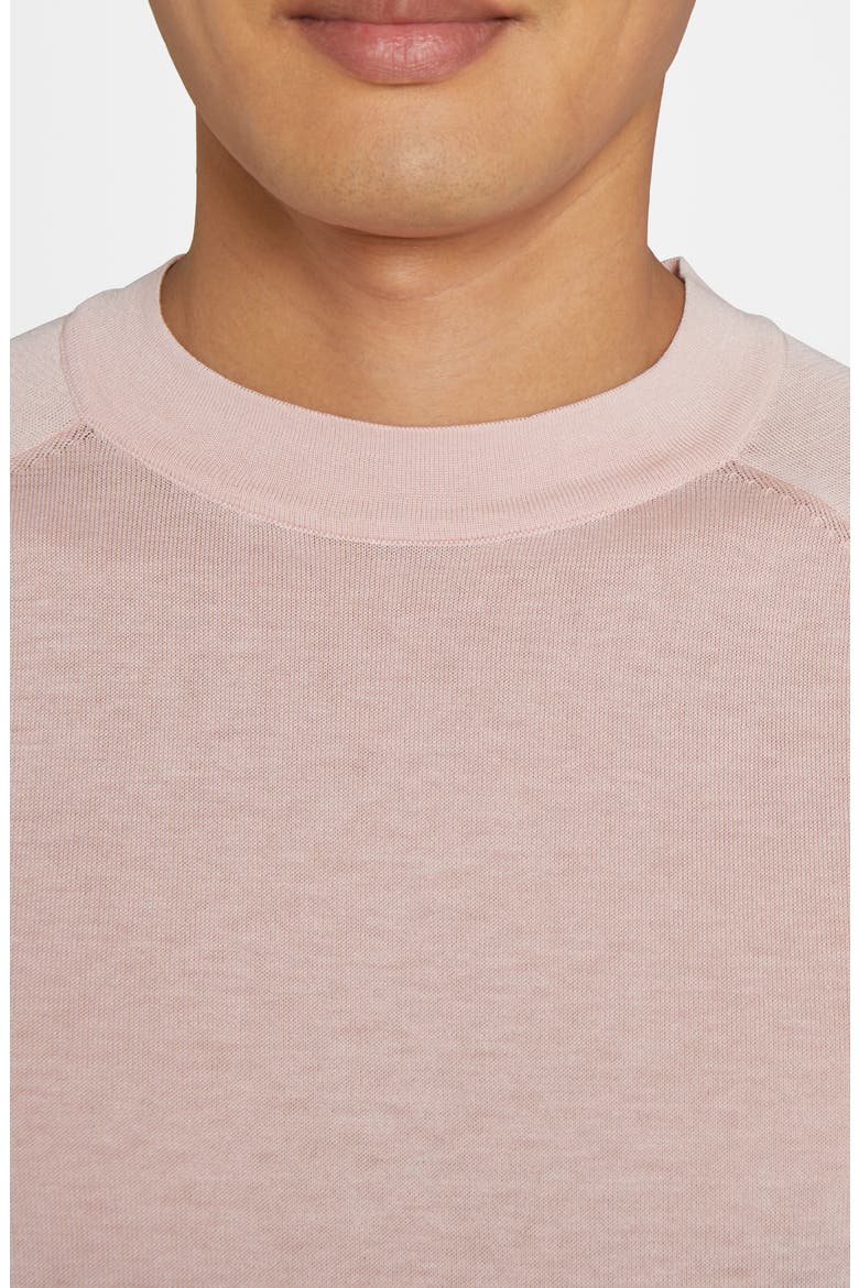 Victoria Cotton & Silk T-Shirt, Alternate, color, PINK