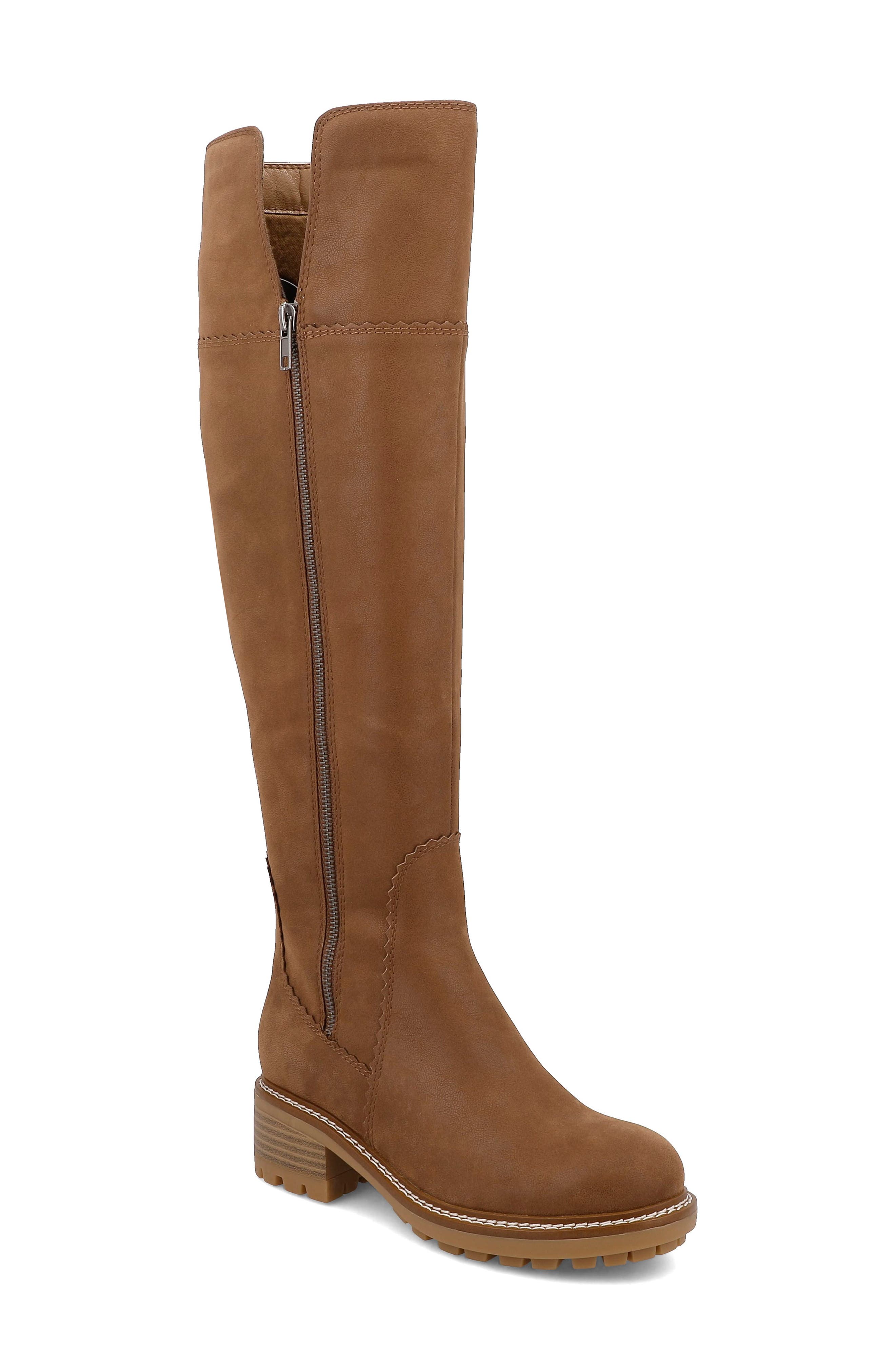 Pike Over the Knee Boot, Main, color, COGNAC