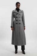 Karen Millen Military Tailored Midi Coat