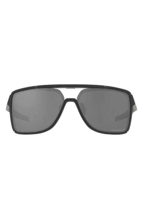 Castel 63mm Prizm™ Polarized Oversize Rectangular Sunglasses