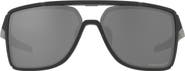 Oakley Castel 63mm Prizm™ Polarized Oversize Rectangular Sunglasses