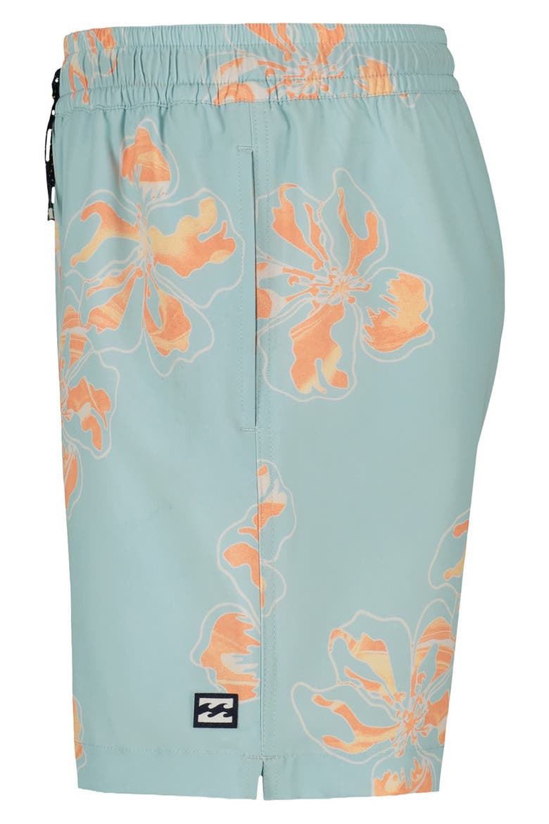 Kids' Sundays Layback Water Repellent Swim Trunks, Alternate, color, DUSTY BLUE