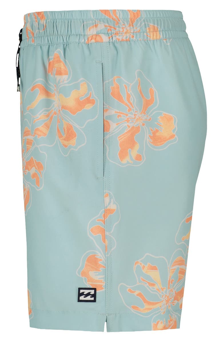 Billabong Kids' Sundays Layback Water Repellent Swim Trunks, Alternate, color, Dusty Blue