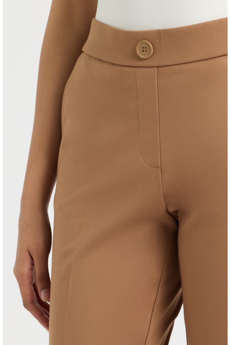 Pull-On Straight Leg Pants, Alternate, color, VICUNA