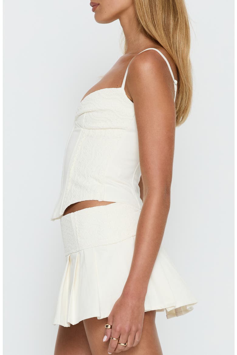 Francee Lace Corset Top, Alternate, color, CREAM