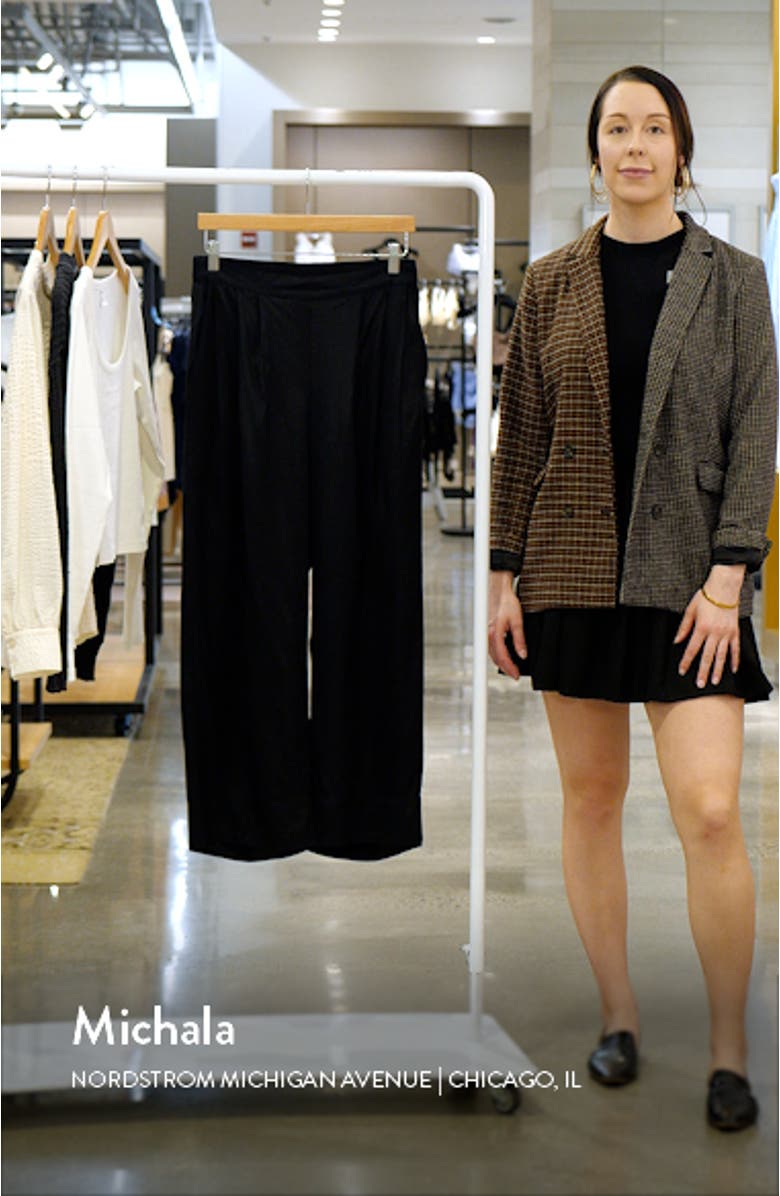 Patty Wide Leg Twill Pants, sales video thumbnail