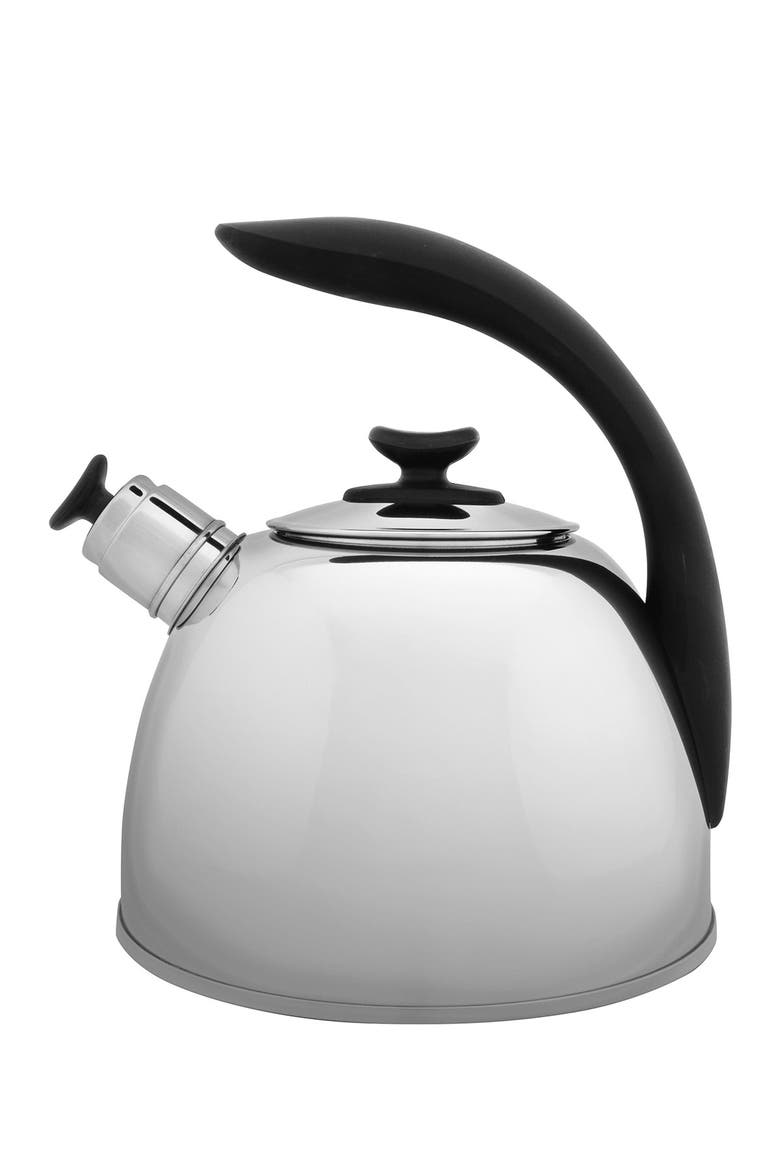 Silver Essentials Lucia Whistle Kettle, Main, color, SILVER