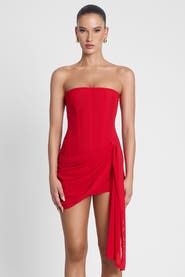 LEAU Mira Mesh Corset Dress