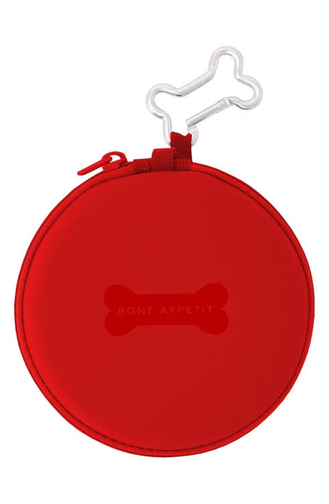 Zipper Double Travel Bowl