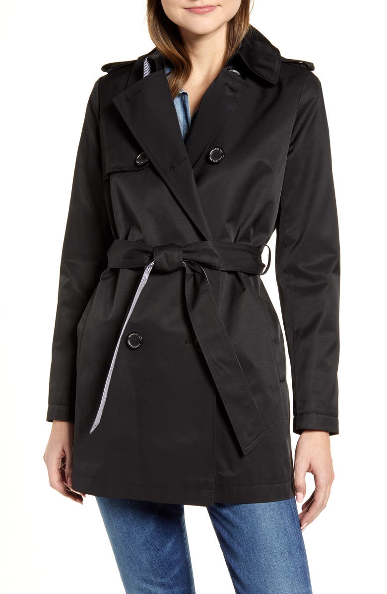Sam Edelman Short Trench Coat, Main, color, 