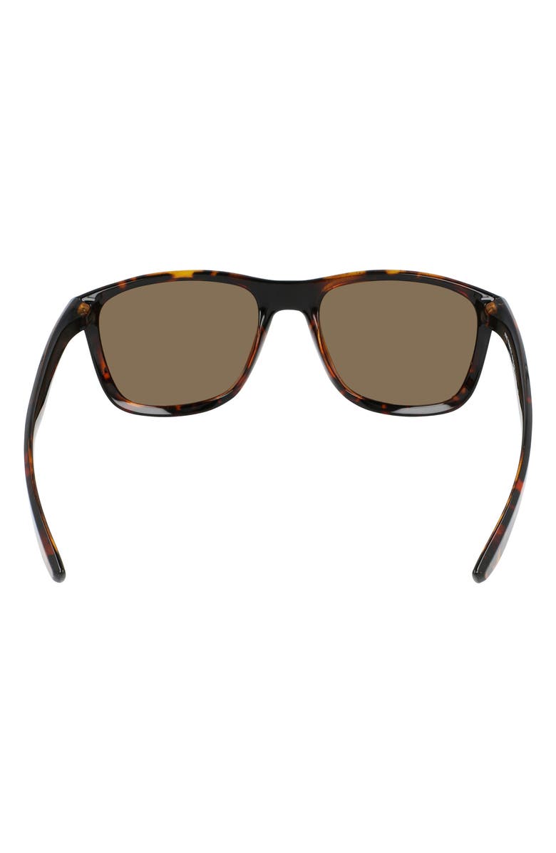 Nike Essential Endeavor 57mm Polarized Square Sunglasses, Alternate, color, Brown