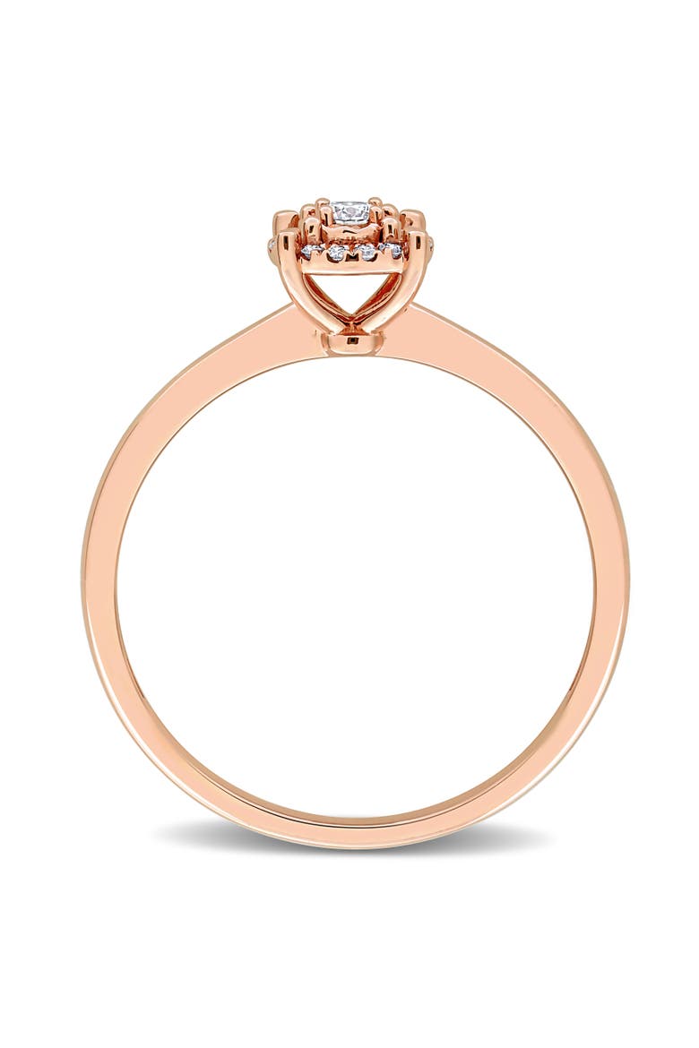 Lab-Grown Diamond Promise Ring 14k Rose Gold, Alternate, color, Rose Gold