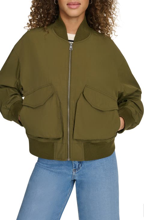 Techy Nylon Bomber Jacket