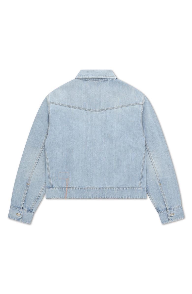 Fortela Western Bleach Denim Jacket, Alternate, color, Bleach Wash