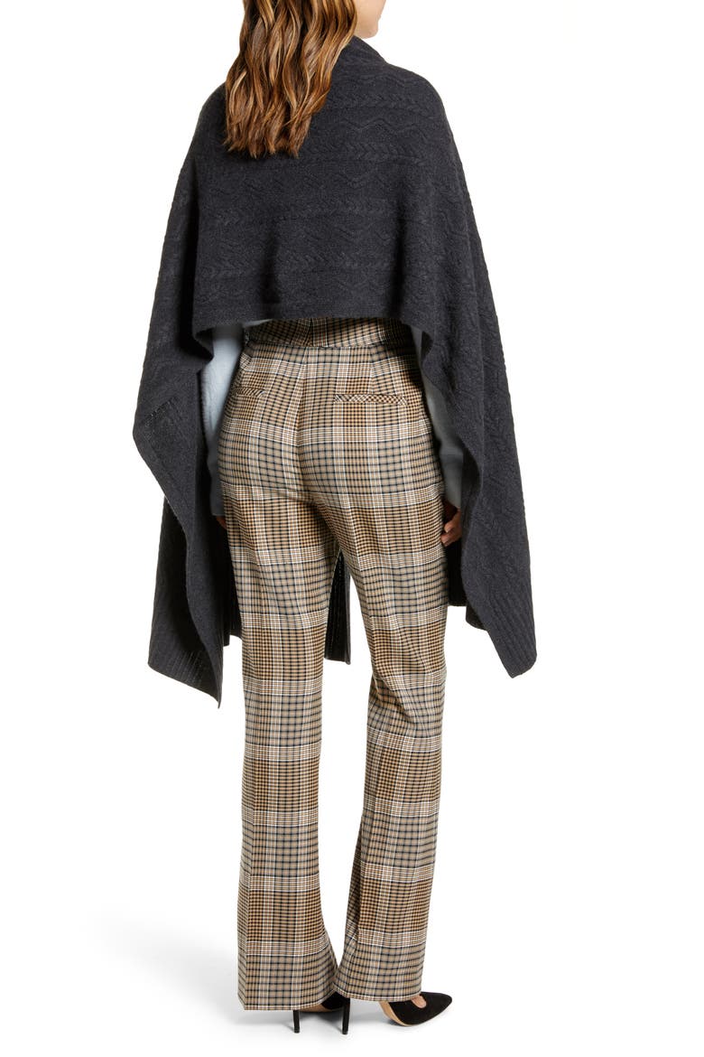 Cashmere Wrap, Alternate, color, GREY CHARCOAL HEATHER