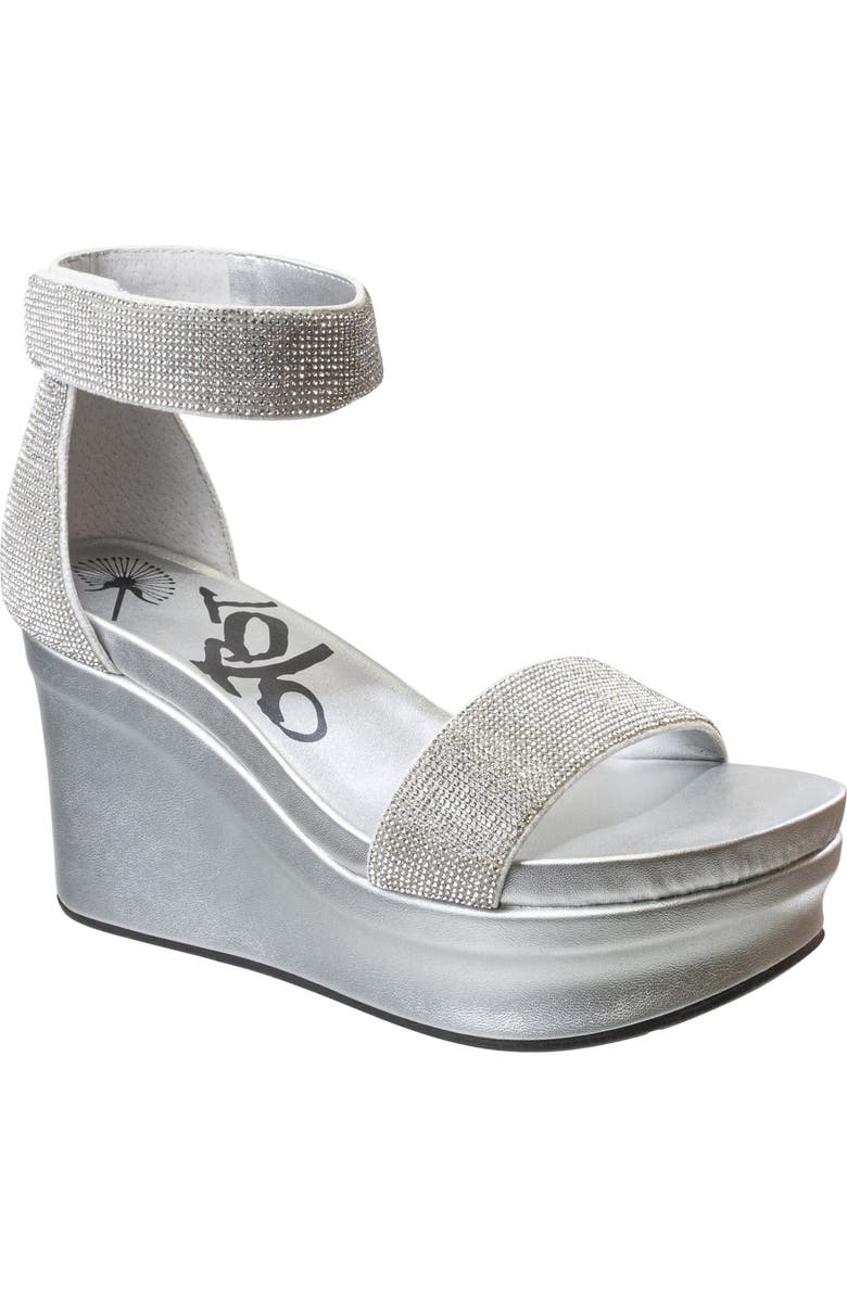 OTBT Status Crystal Embellished Wedge Sandal, Main, color,