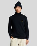 Lyle & Scott Cotton Merino Turtleneck Sweater