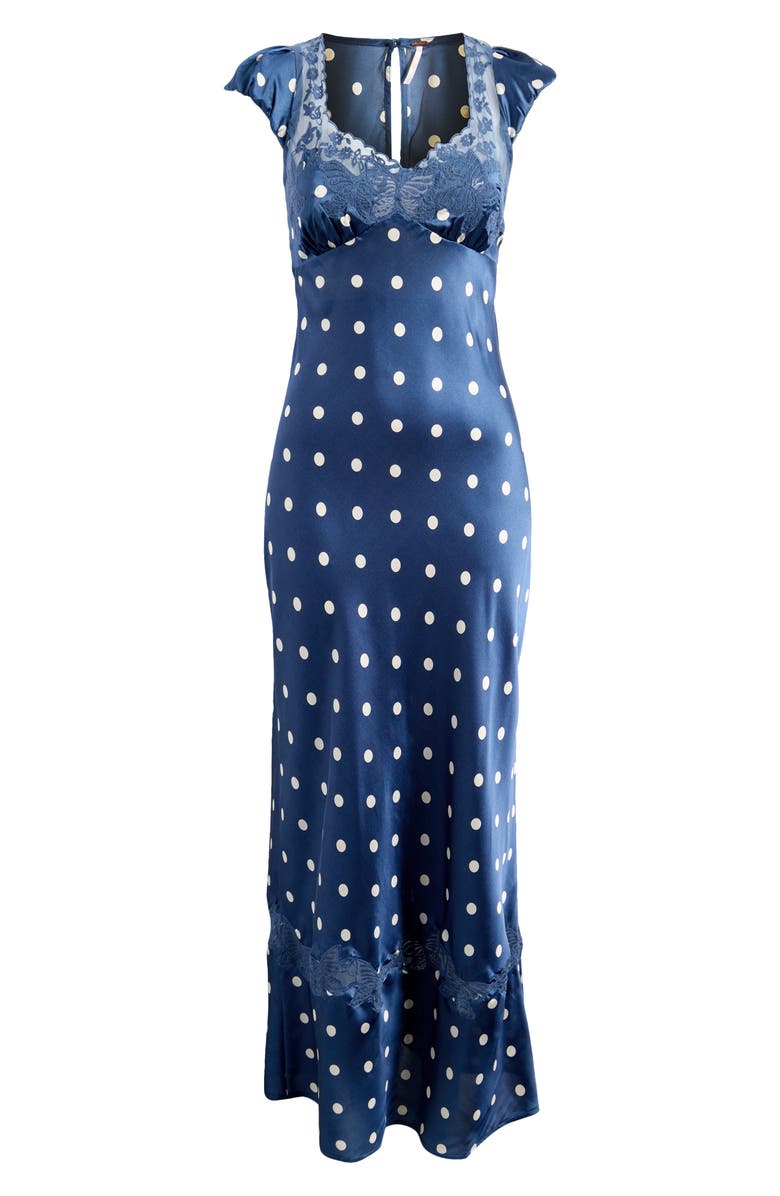 Free People Butterfly Babe Cutout Maxi Dress, Alternate, color, Classic Combo