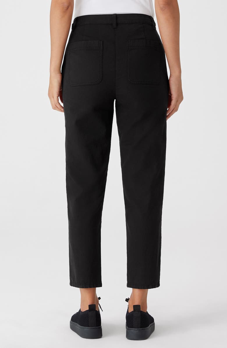 Eileen Fisher Organic Cotton & Hemp High Waist Tapered Ankle Pants, Alternate, color,