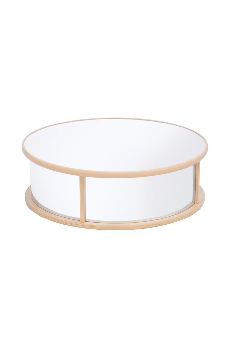 Curious Crawler Mirrored Play Table, Main, color, Beige