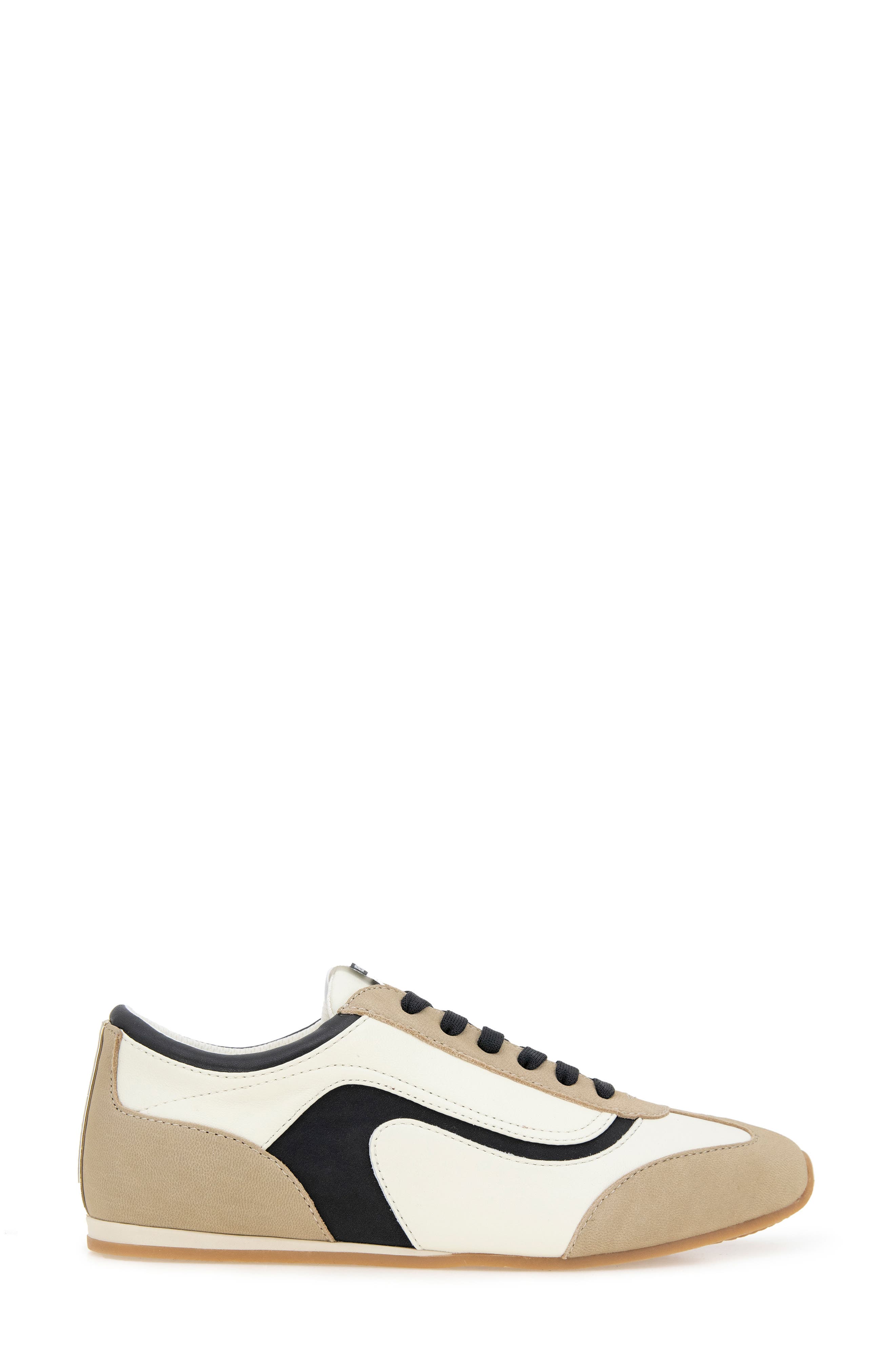 Kenneth Cole Alma Sneaker, Alternate, color, Cream/ Black Leather