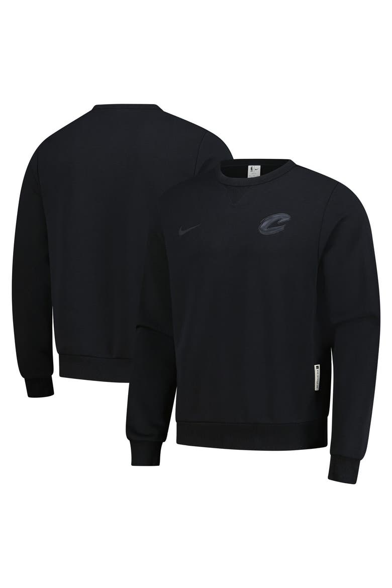 Men's Nike  Black Cleveland Cavaliers Authentic Standard Issue Travel Dri-FIT Sweatshirt, Main, color, Black