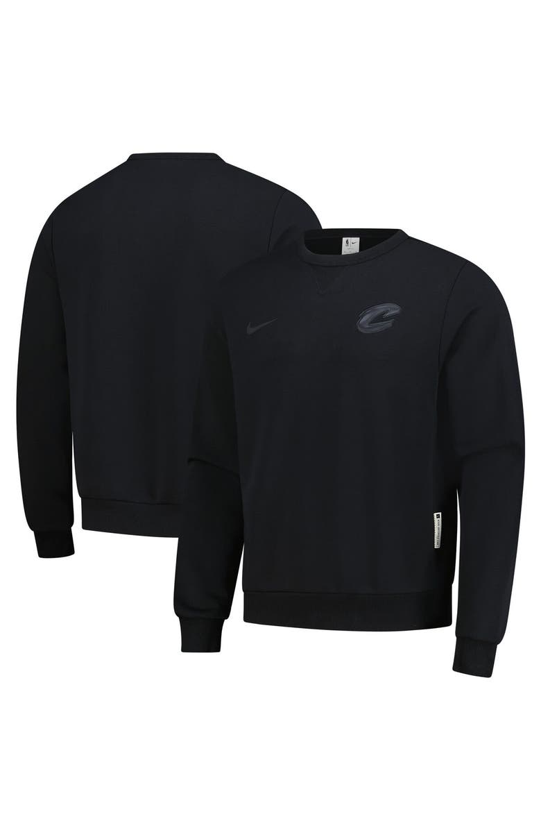 Nike Men's Nike Black Cleveland Cavaliers Authentic Standard Issue Travel Dri-FIT Sweatshirt, Main, color, Black